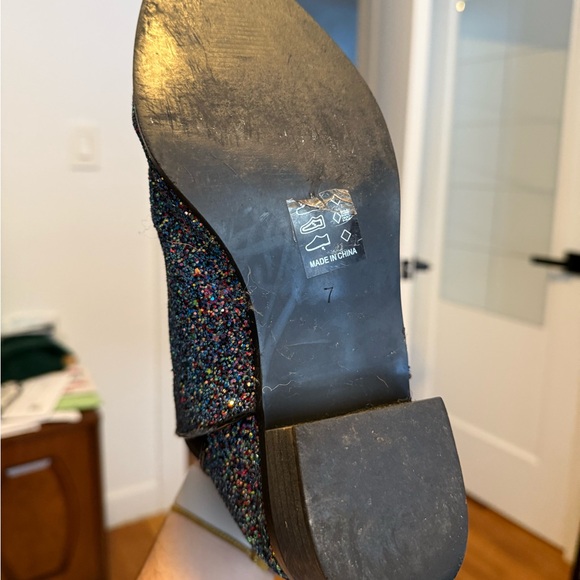 Multicolored Glitter Slip On Ankle Boots - US Size 9 - Picture 5 of 7